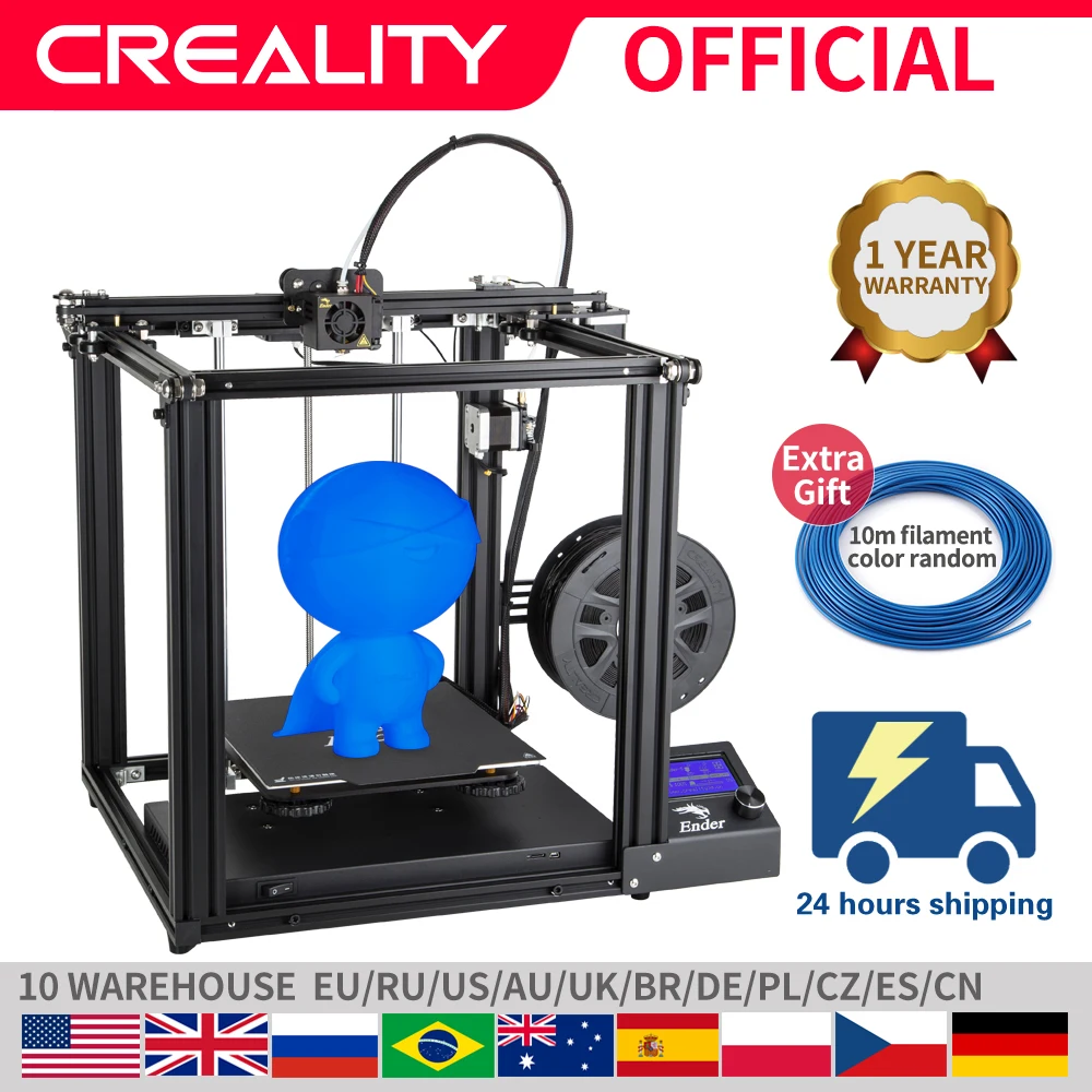 CREALITY 3D принтер Creality Ender 5 с Landy стабильная мощность магнитная сборка пластины
