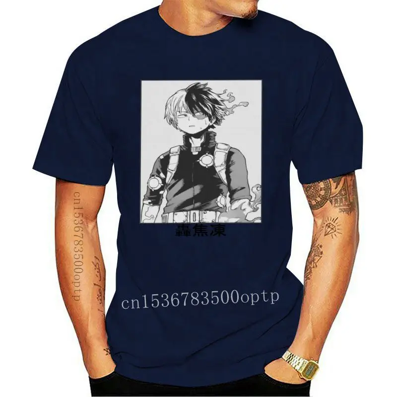 

Футболка Todoroki Shoto My Hero моя академия, Мужская уникальная одежда, Винтажная футболка с круглым вырезом, хлопковые футболки с принтом, футболки