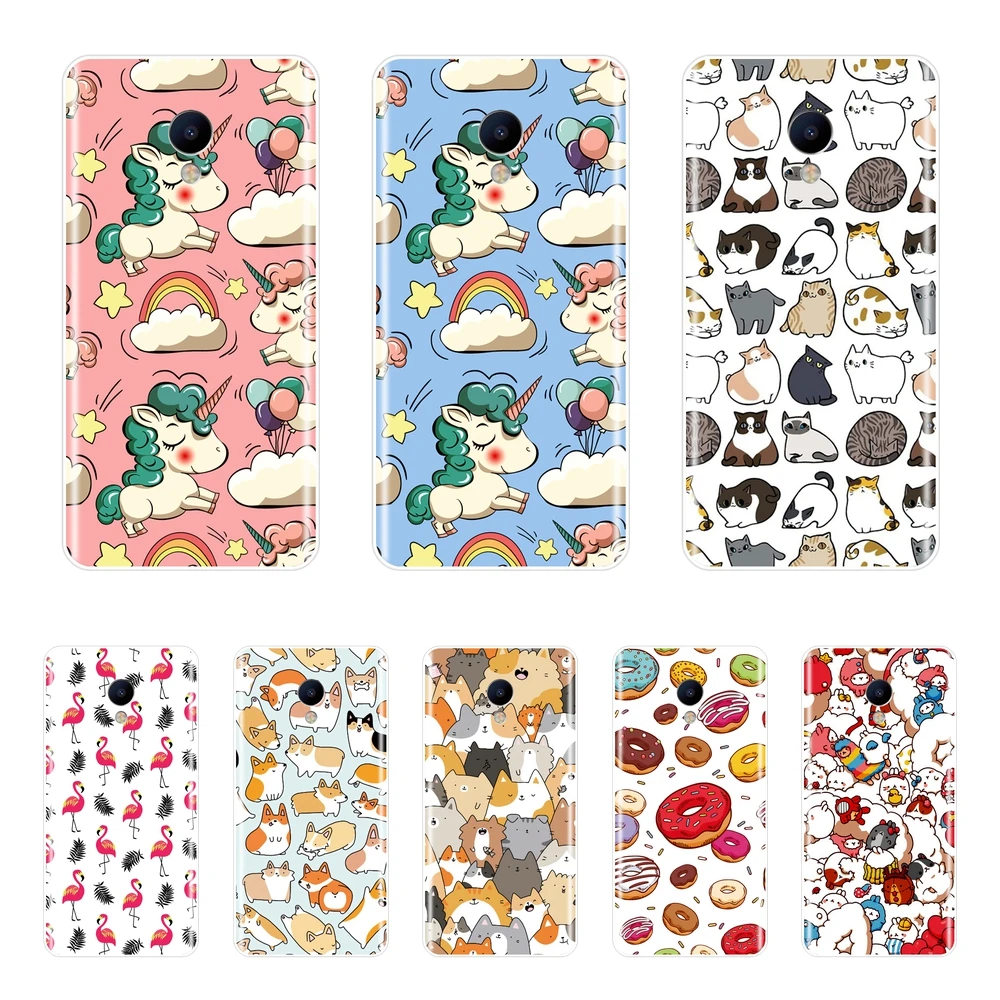 Phone Cases for Meizu M2 M3 M5 M6 Note Cute Unicorn M6S M6T M5C M5S M3S Silicone Case Soft Back Cover |