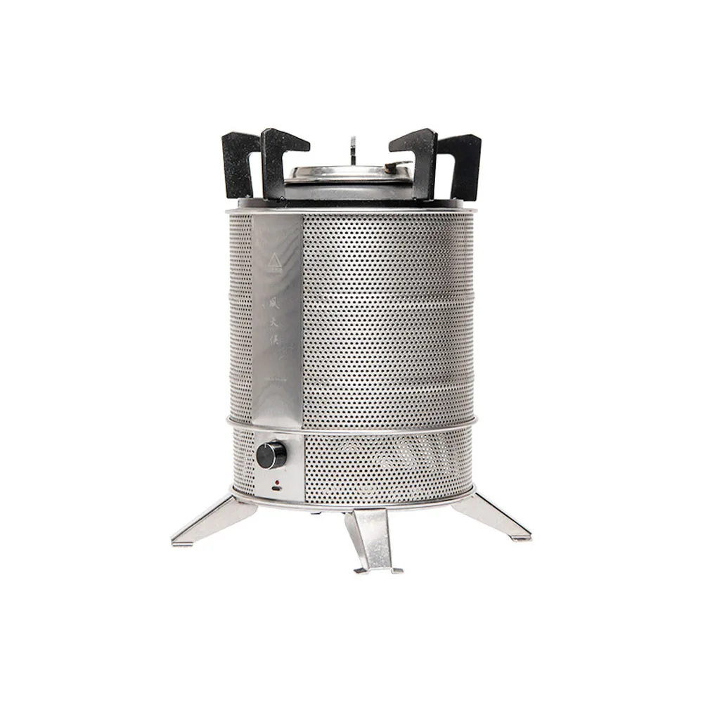 

Outdoor Camping Wood Stove USB Electronic Blower Stoves Burner Large Firewood Furnace Charcoal Cooker for HIking Picnic BBQ 2021