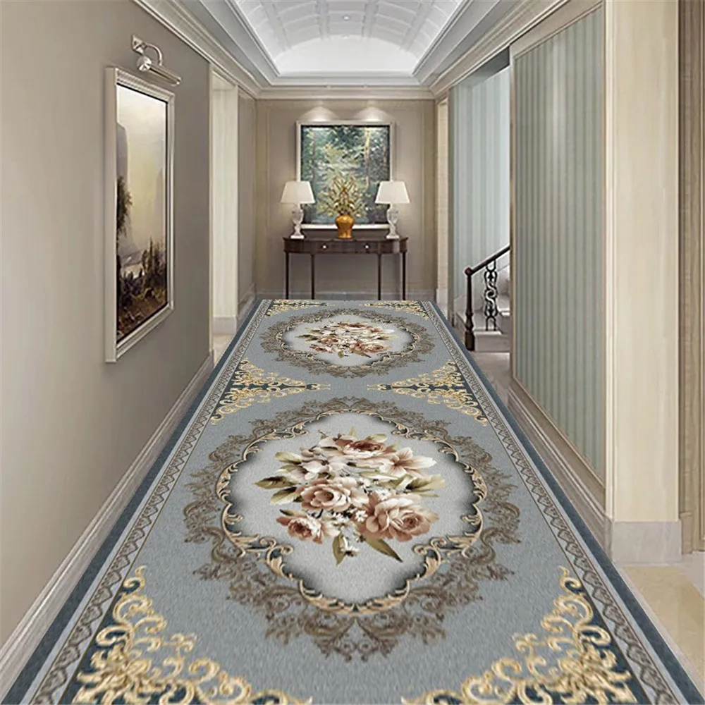 

Коврик в современном стиле с цветочным принтом для коридора, коврики для гостиной, кухни, ванной, нескользящий ковер для спальни, домашний д...