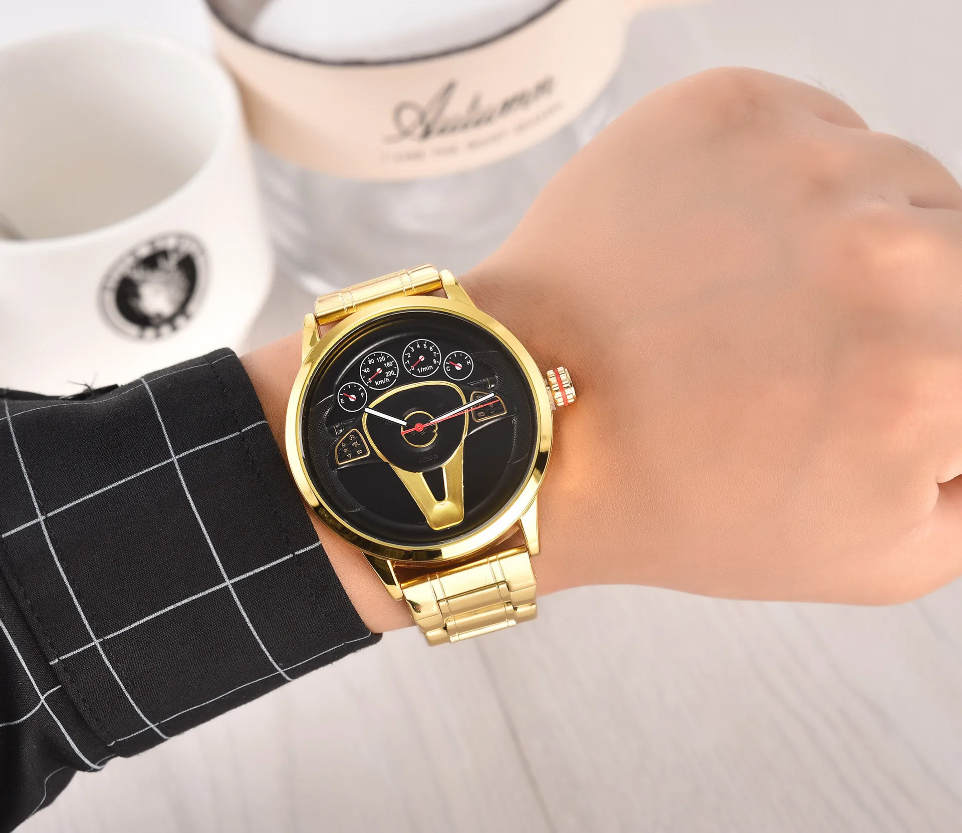

2021 new high-end business men's watch fashion watch personality watch six pin function watch