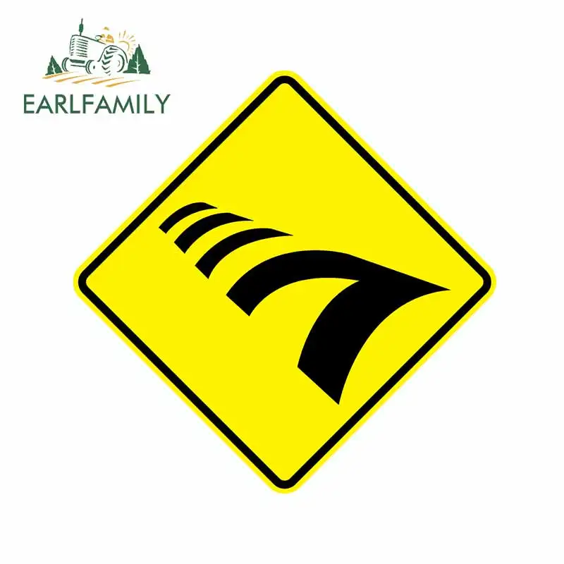 EARLFAMILY 13 см x 10 для желтого знака пересечение зебры наклейка домов на колесах доски