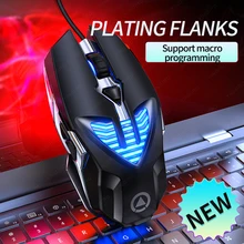 YINDIAO G4 Computer Wired Mouse Adjustable 3200DPI Mechanical Gaming Mouse Gamer Office Home Mause Computer Accessories