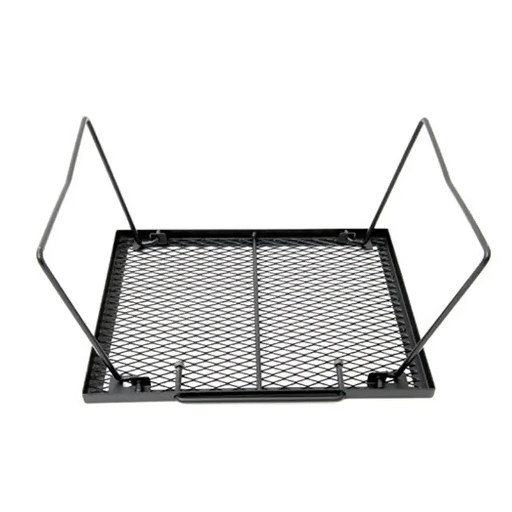 Портативный складной стол для барбекю костер тяжелый стальной гриль отдыха на