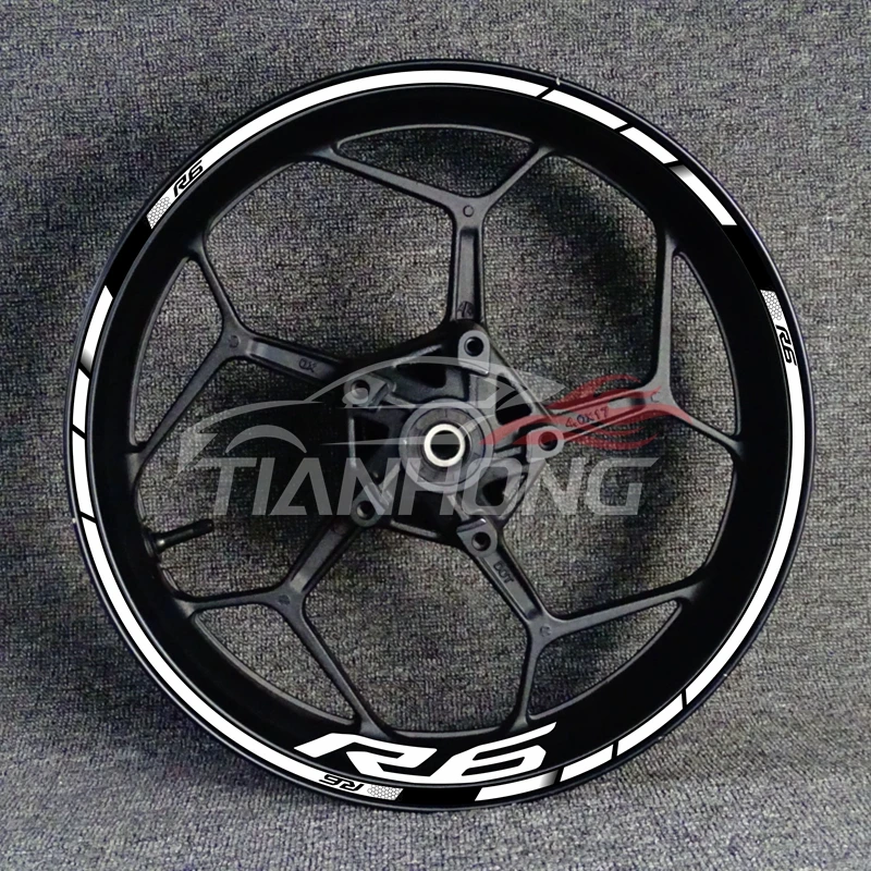 

Motorcycle Refit YZFR1R3R6R15 Wheels Rims Hub sticker with Waterproof & reflective for