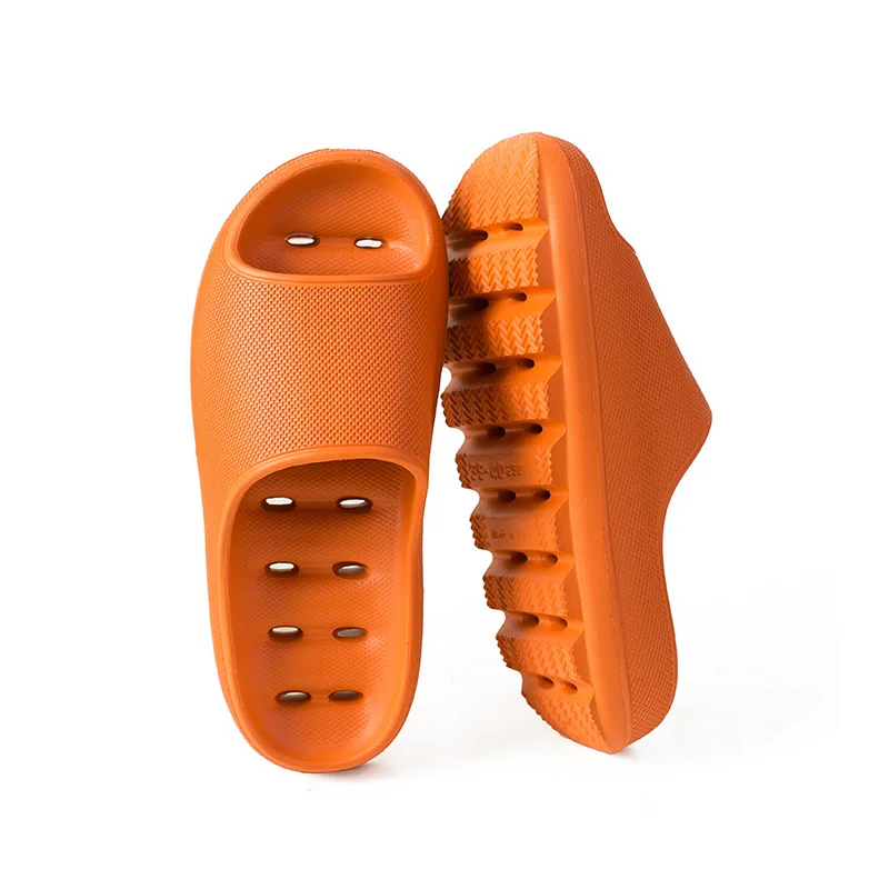 Foot Feeling Thick-soled Leaking Bathroom Slippers Women Summer Indoor and Outdoor Soft-soled Drainage Quick-drying Sandals