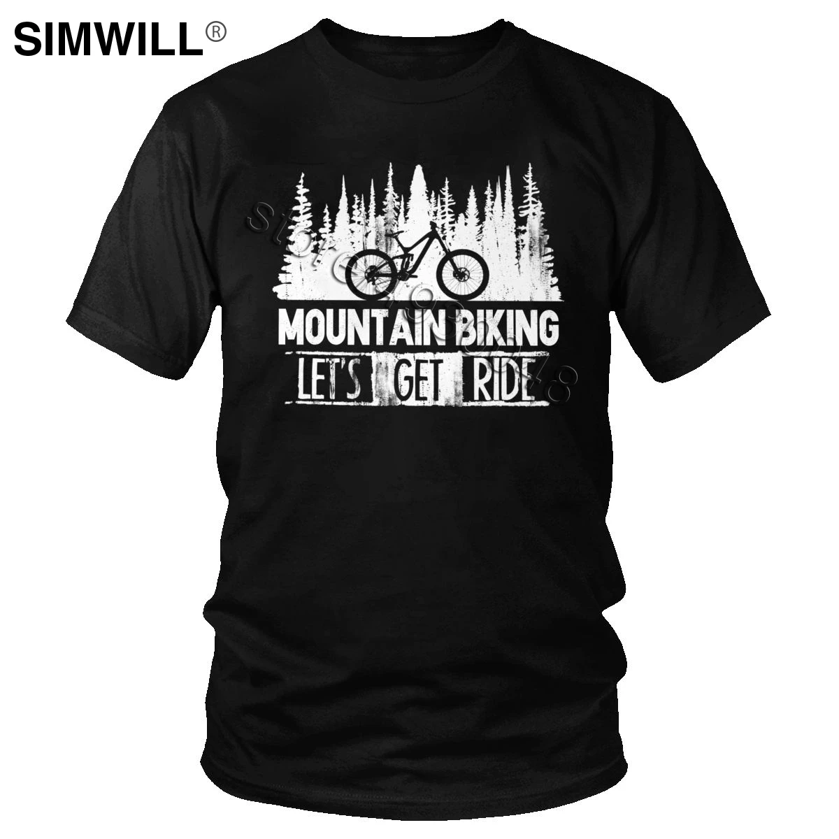 

Футболка мужская для горного велосипеда, стильная Классическая тенниска из 100% хлопка, модная майка с круглым вырезом и коротким рукавом, ма...