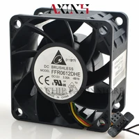 original ffr0612dhe computer blower cooling axial fan ffr0612dhe 8b16 dc 12v 3 3a 6038 606038mm in stock