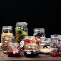 sealed cans glass food bottles honey lemon passion bottles pickled household storage vegetables jars with covers for small