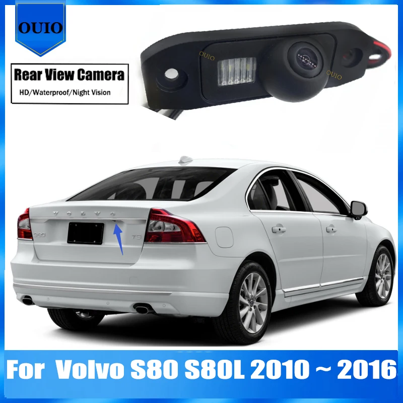 

HD камера заднего Камера для Volvo S80 S80L 2010 2011 2012 2013 2014 2015 2016 Ночное видение Водонепроницаемый парковка реверсивном Камера