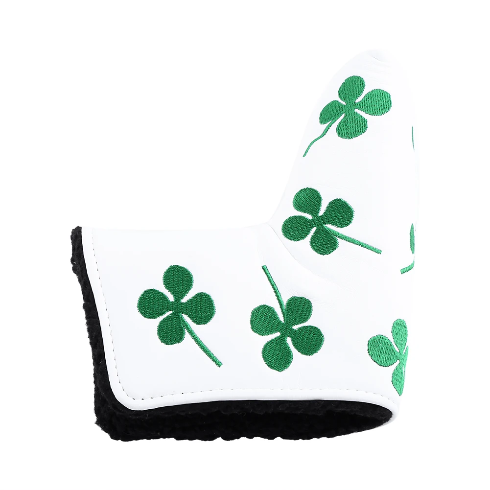 

Golf Putter Cover Four Leaf Clover Head Cover Accessory For Golf Activity(white)