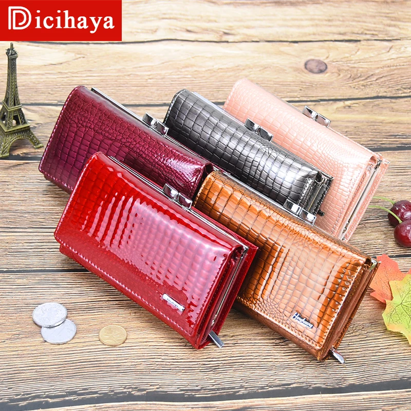 Женский мини кошелек из натуральной кожи аллигатора маленький на молнии с