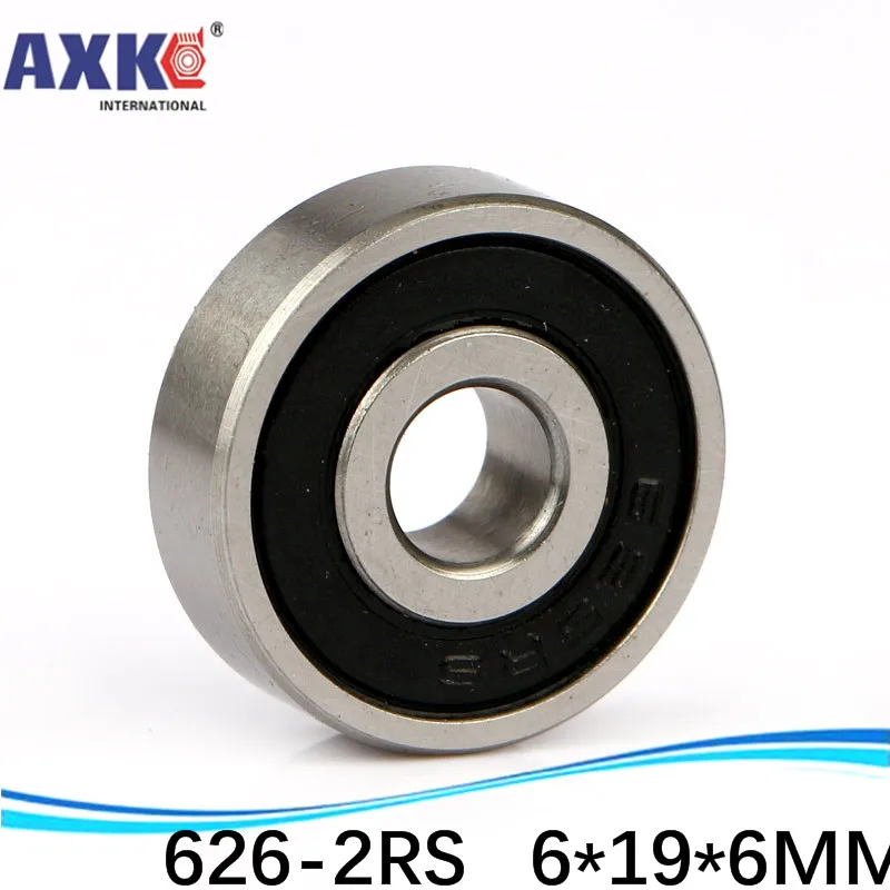 1 шт. двойная резиновая уплотнительная крышка глубокий шаровой Подшипник 626 2RS 6*19*6