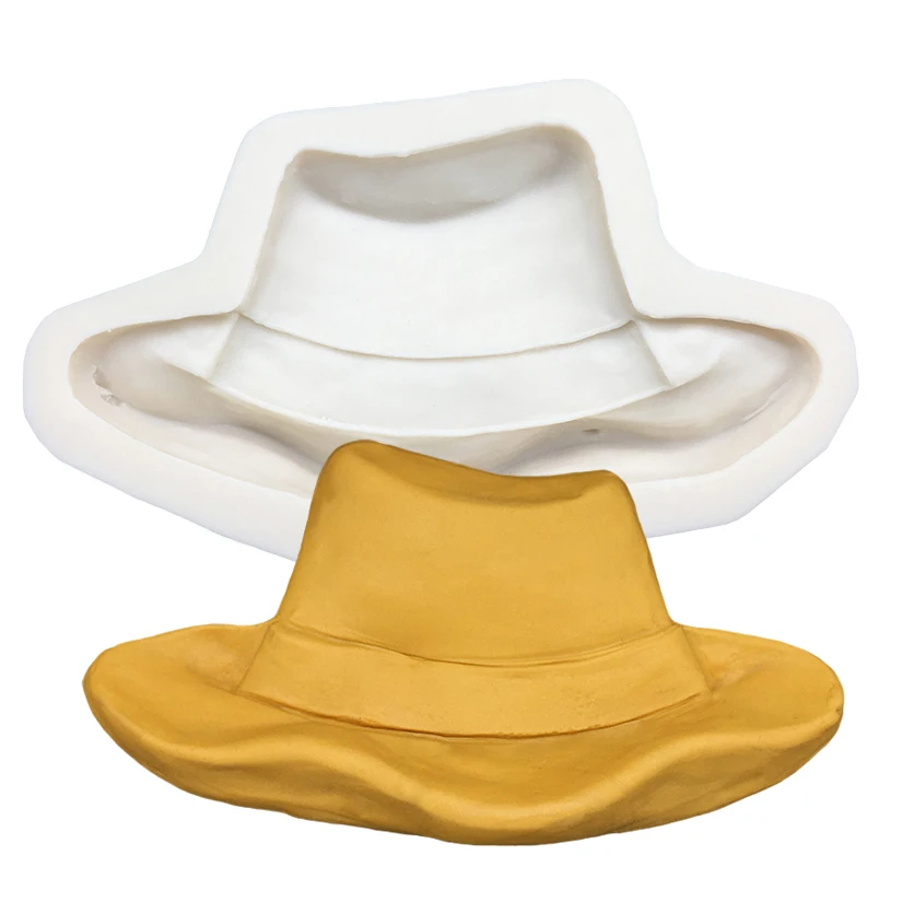 

Cowboy Hat Silicone Sugarcraft Mold Resin Tools Cupcake Baking Mould Fondant Cake Decorating Tools