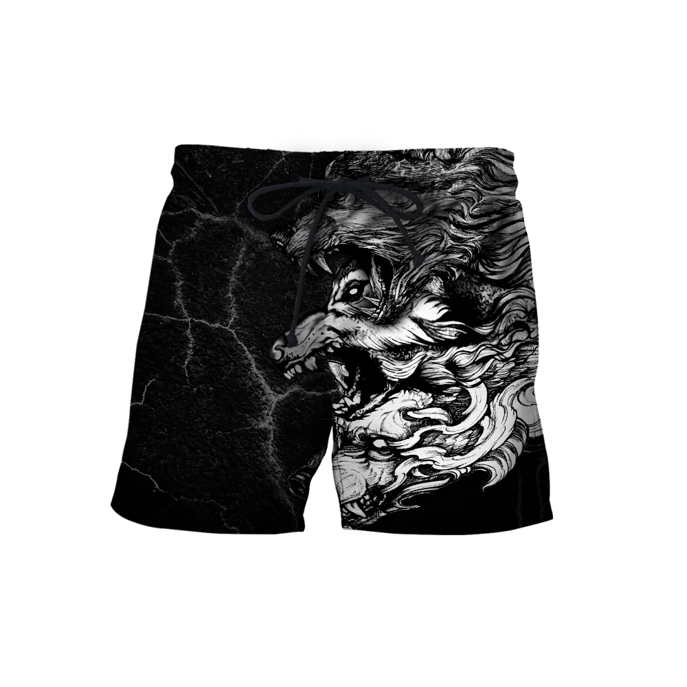 Шорты мужские с эластичным поясом повседневные быстросохнущие пляжные в стиле