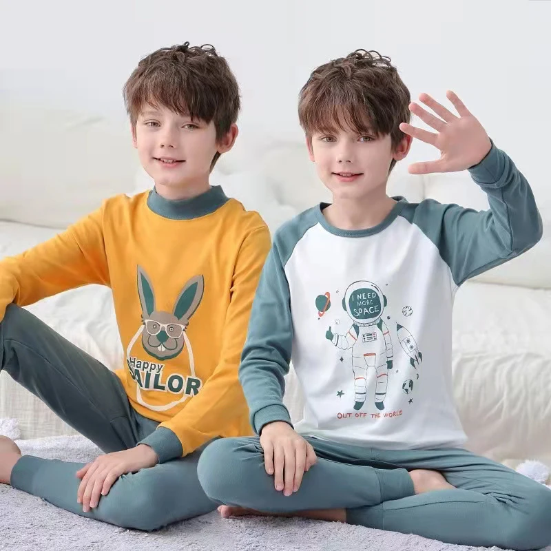 

Baby Boys Clothes Teenage Girls Pajamas Sets Children Full Sleeve Cotton Winter Pajamas for Teens Pyjamas Children Homewear