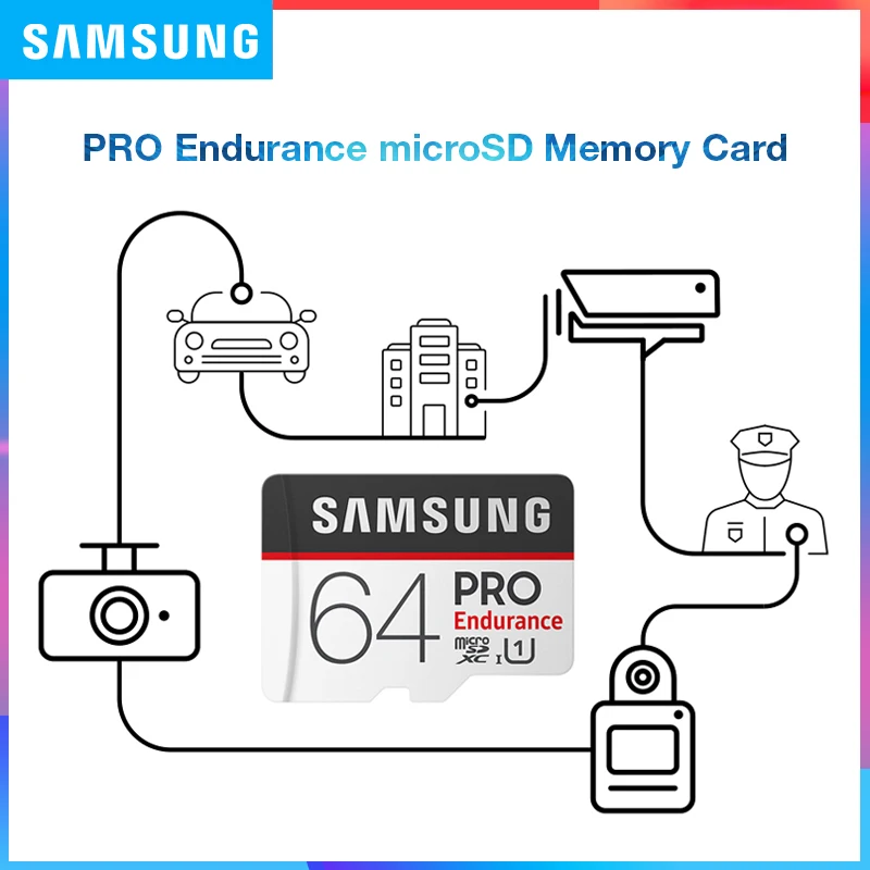 Карта памяти SAMSUNG Micro SD PRO 32/64/128 ГБ класс 10|Карты памяти| |