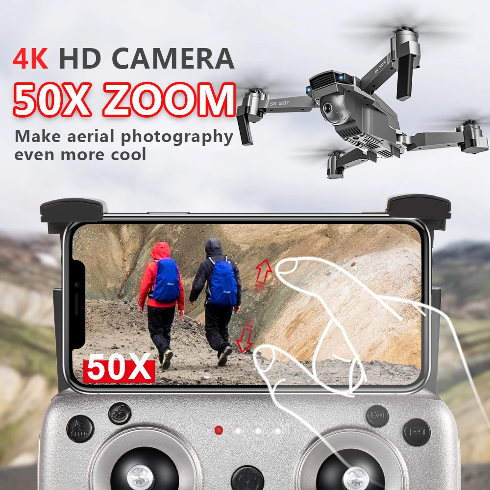 SG907 GPS Drone 4K селфи профессиональные беспилотники с и камерой Wi Fi Gimbal Smart Follow quadcopter