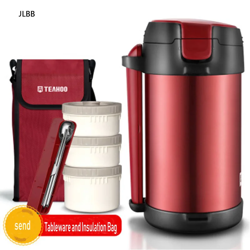 

1.8/2.2L Thermos Lunch Box for Hot Food Stainless Steel Insulated Thermos for Food Container Vacuum Lunch Jar 12 Hours Keep Warm