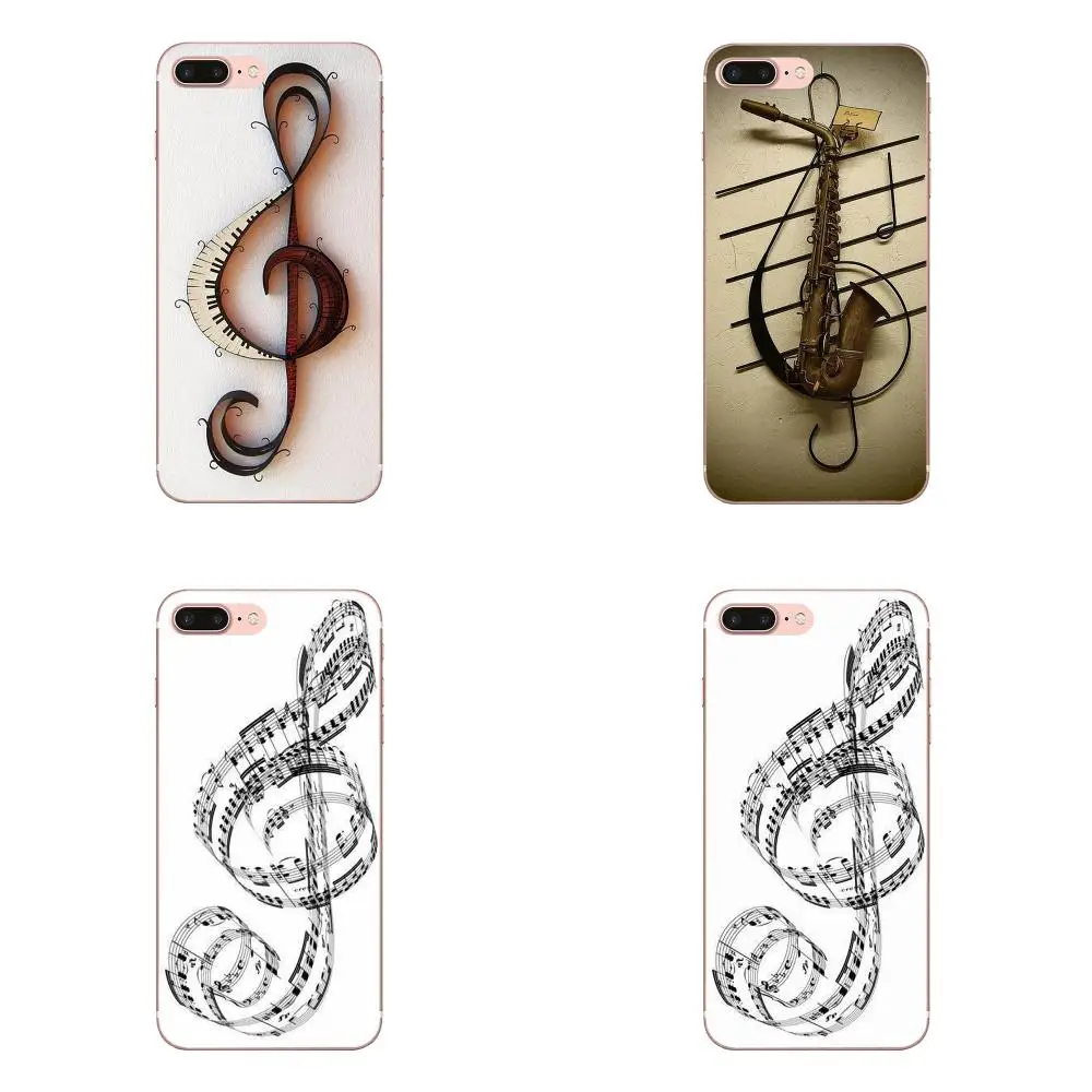 Мягкая крышка ключи скрипичный ключ с изображением музыкальных нот для Huawei Honor 4C