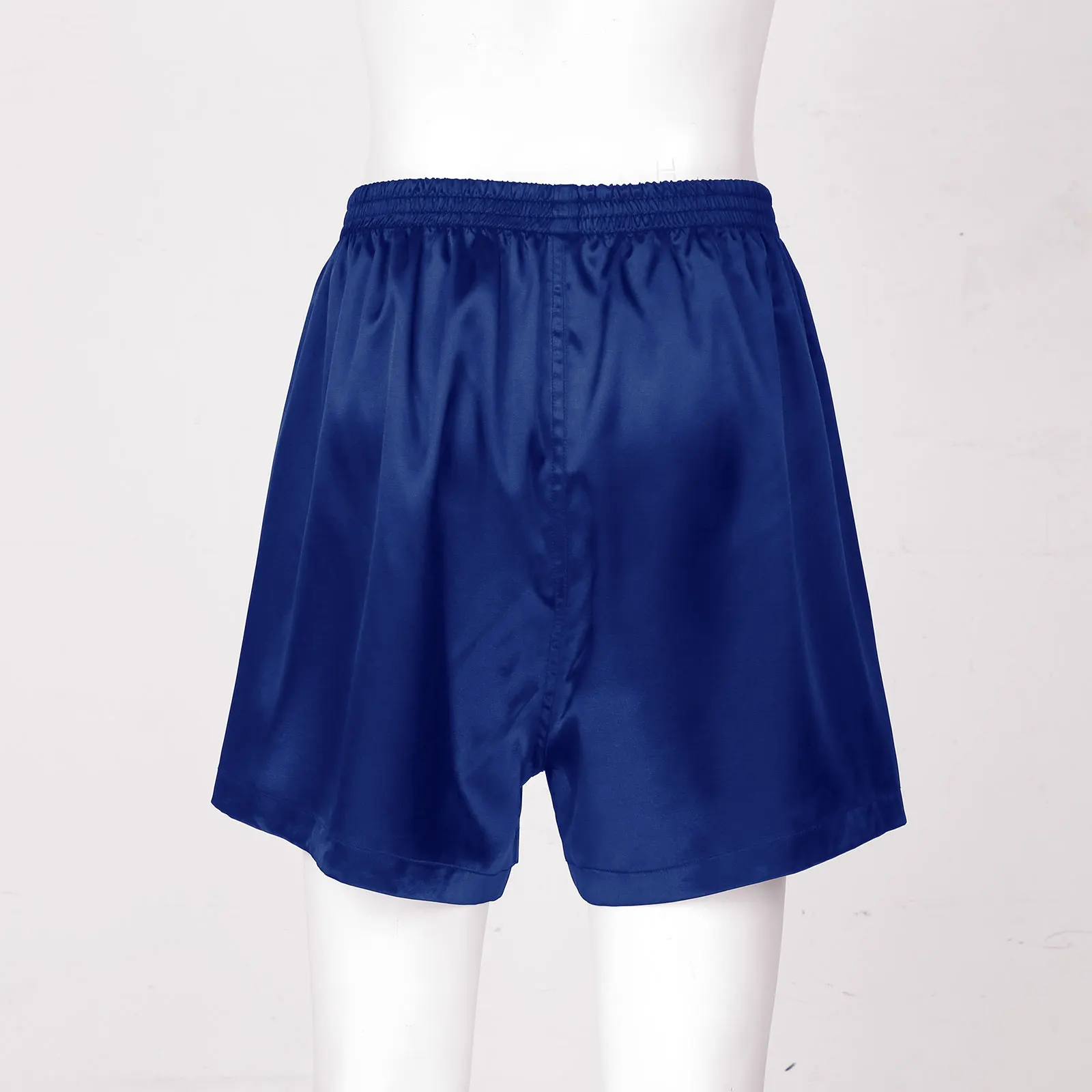 Шорты-боксеры iEFiEL мужские атласные домашняя одежда эластичный пояс на пуговицах