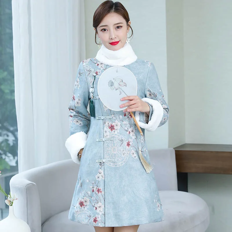 Традиционное китайское восточное платье Qipao женское пикантное современное