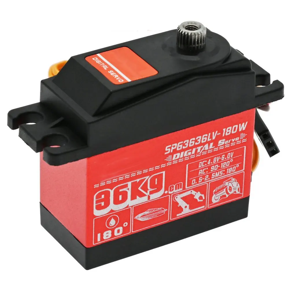 SPG3636LV-180W 36KG 10 Car Waterproof Steering Gear Digital Iron Core Low Voltage Version MK1132 Car Accessories