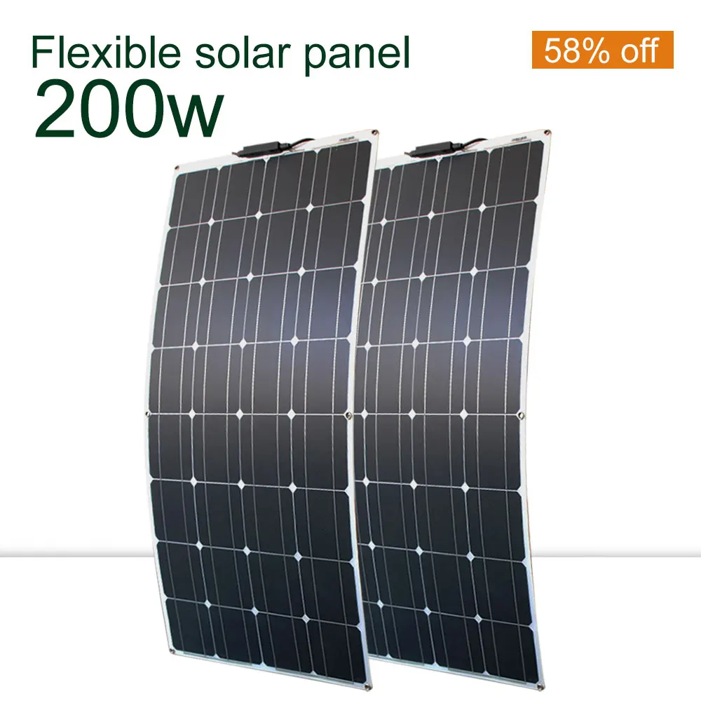 Многофункциональные солнечные панели 100 Вт-300 Вт Гибкая солнечная панель для