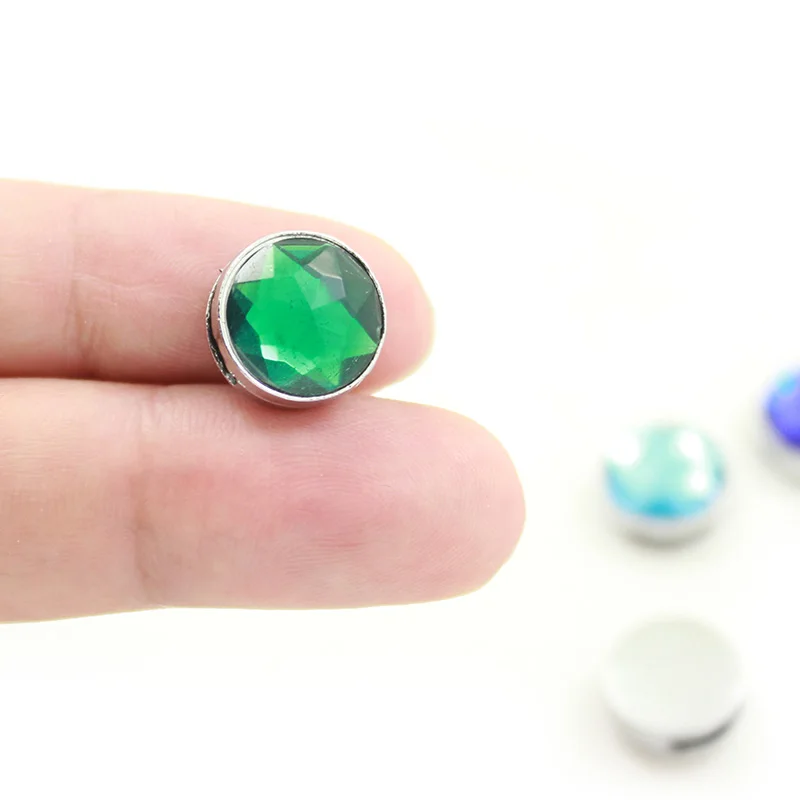 12 шт./лот оптовая продажа красочных 8 мм подвесок из камня рождения для браслета и