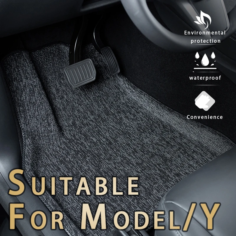 Полное окружение специальный коврик для ног 2021 Tesla модель Y автомобильный