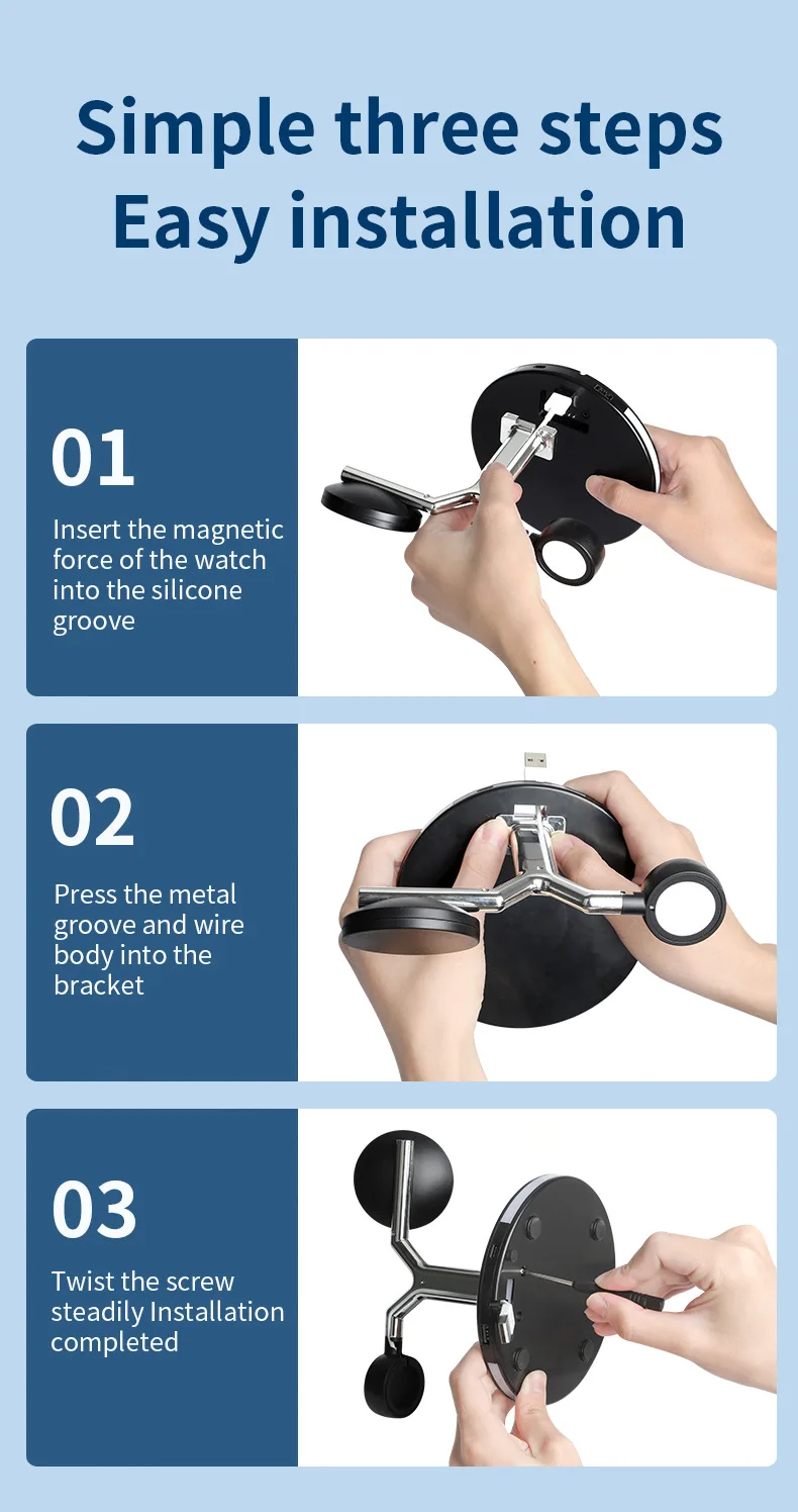 

3in1 Quick Charger Fast Wireless Charging Dock for Apple Android Phone iWatch Headset AirPods 1 2 Pro Samsung S10 S9 Xiaomi 11