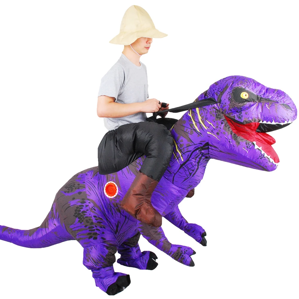 Новинка; T-REX костюм для верховой езды для взрослых; талисман «Мир Юрского периода»; надувной костюм; карнавальный костюм динозавра на Хэллоуин; вечерние костюмы в стиле аниме
