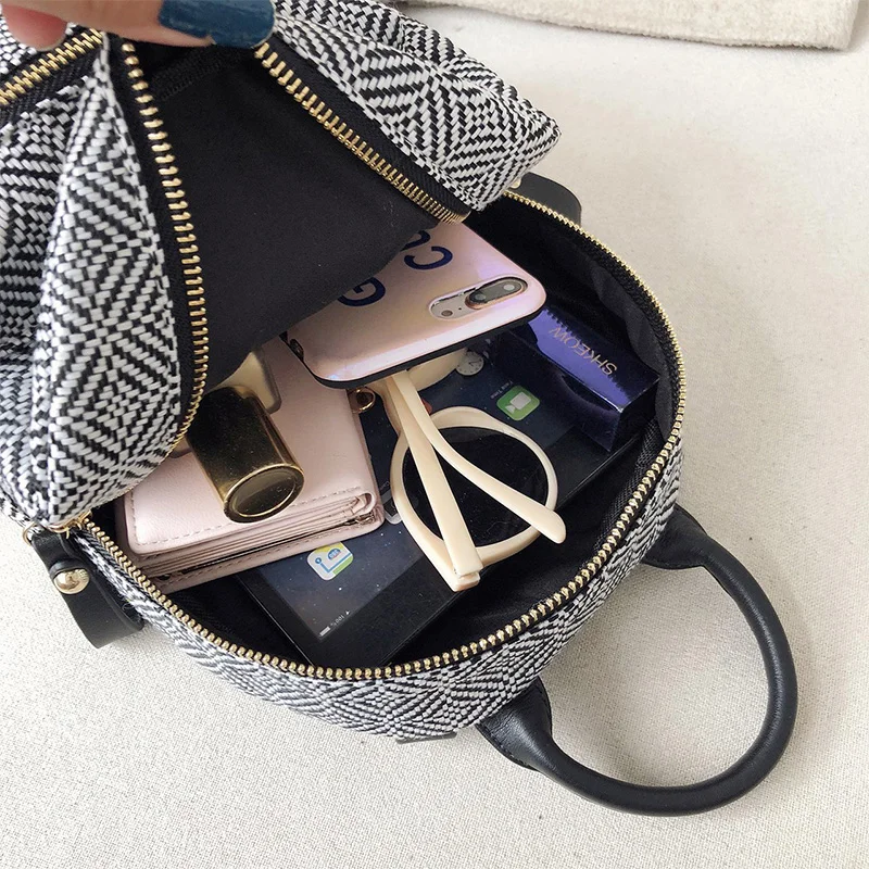 

mini Fashion women's small backpack One shoulder handbag Cute schoolgirl Backpack Female Shopping travel bags Simplicity