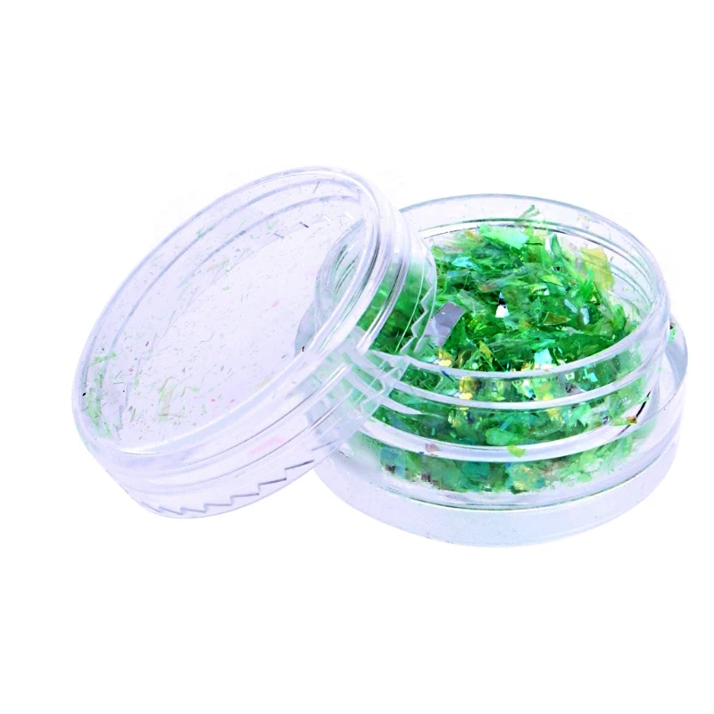 Необычная блестящая оболочка бумага украшение для ногтевого дизайна