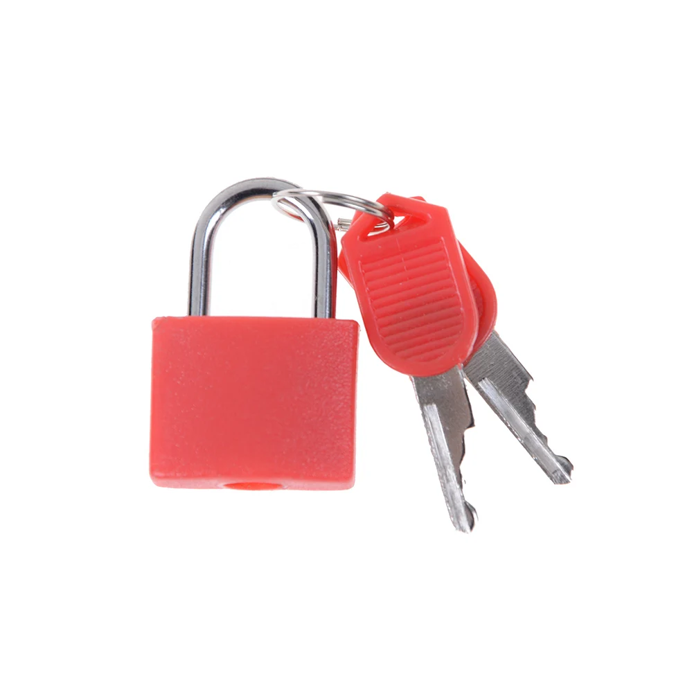 New 6 colors Small Mini Strong Steel Padlock Travel Tiny Suitcase Lock with 2 Keys | Обустройство дома