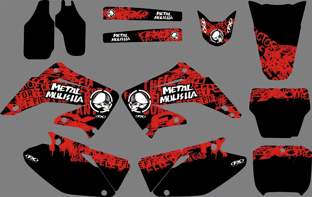 

GRAPHICS Personalised Stickers Motorcycle Decos Kits for HONDA CRF250R CRF250 2002 03 04 05 06 07 08 09 10 11 2012 0160