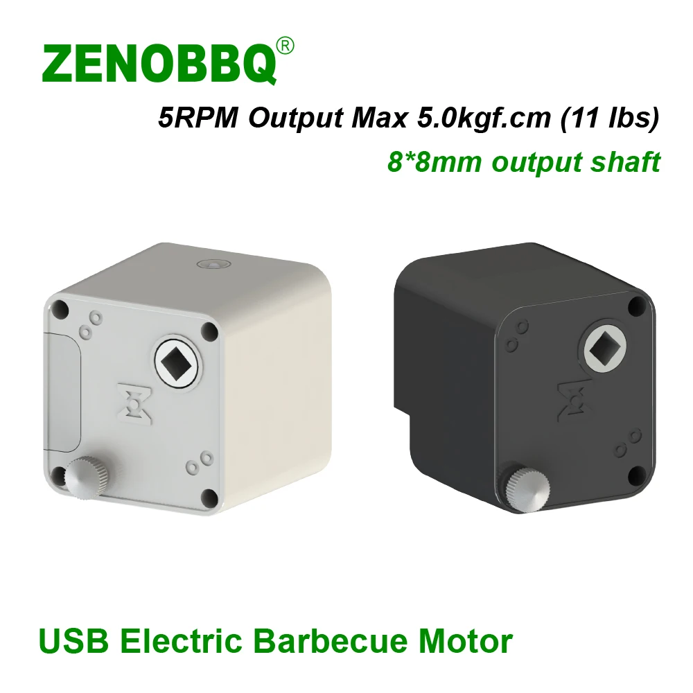 ZENOBBQ BBQ motor USB Electric Barbecue Motor Grill Rotisserie Rotator Outdoor spit accessories DC 5V battery with 5 RPM output