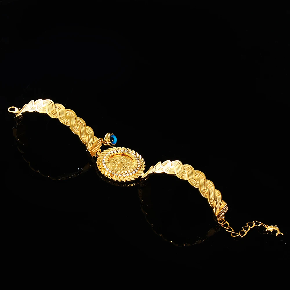 Шармы Оман аллах ювелирные изделия турецкий монета-браслет Мужчины ислам