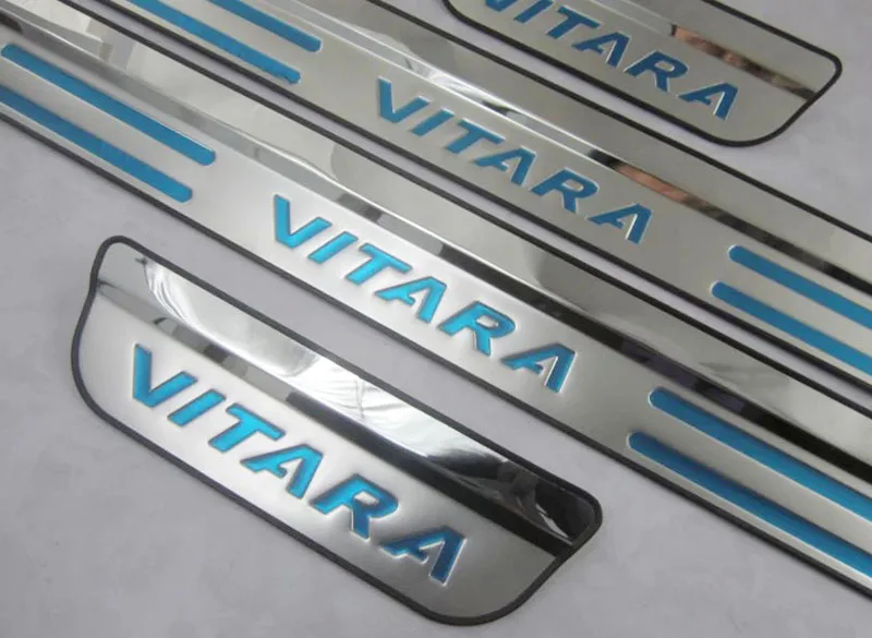 Высококачественная Накладка на порог из нержавеющей стали приветственная