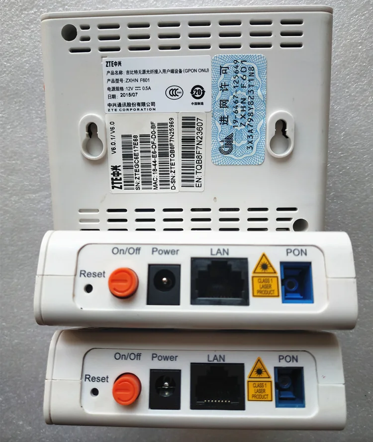 Б/у оптический сетевой терминал ONT модем GPON zte F601
