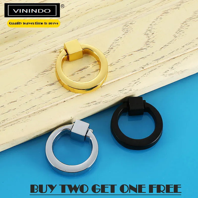 

Modern single hole drawer handle elegant black gold cabinet handle door drawer minimalist button furniture wardrobe door handle