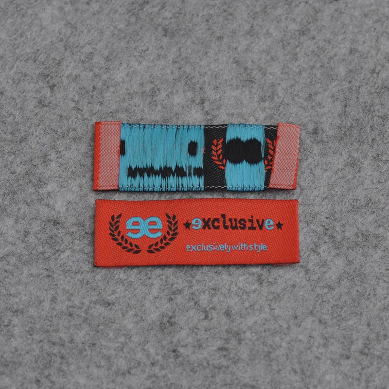 Оптовая продажа индивидуальные бирки для одежды моющиеся тканые этикетки