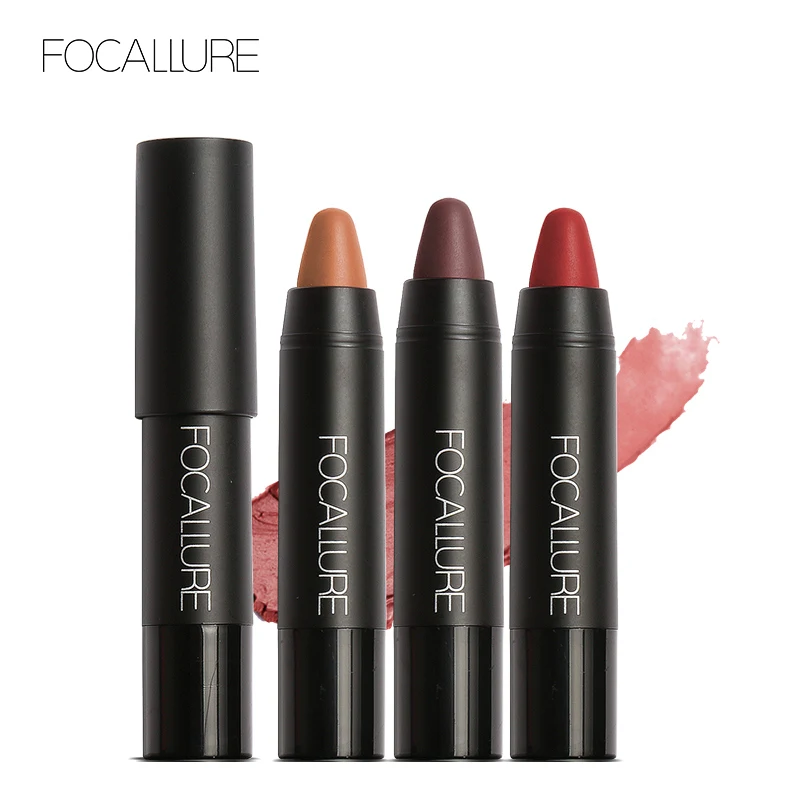 FOCALLURE Matte Lipstick 19 Colors Waterproof Long-lasting Easy to Wear Professional Lipstick Nude Lipstick