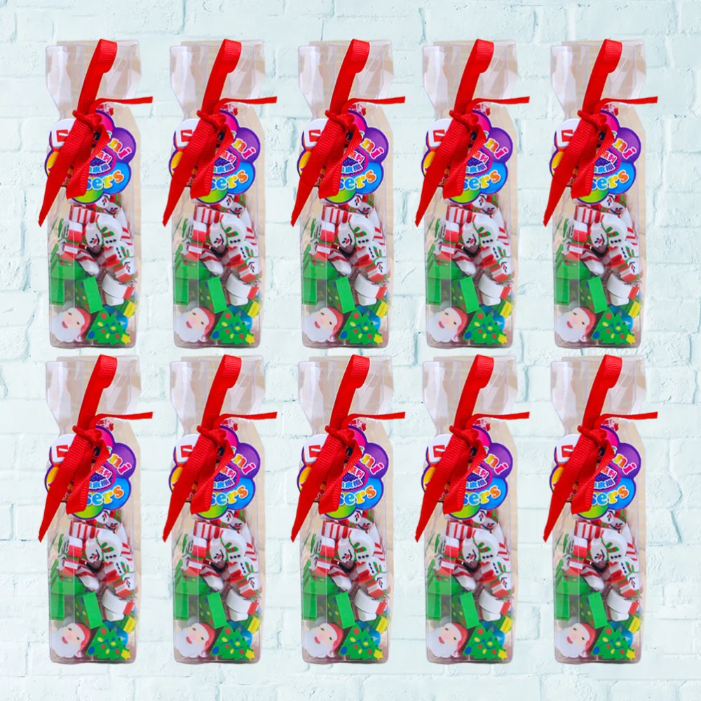 

4Pcs Durable and Erasers Christmas Favors Gifts School Supplies Stationery for Students Children