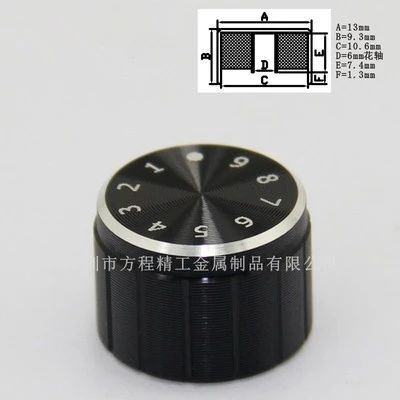 12 шт. алюминиевый пластиковый колпачок ручка потенциометра крышка