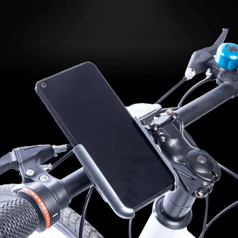 

Motorcycle Phone Holder Bike Aluminium Handlebar Phone Mount 360 Rotatable Compatible for Samsung iPhone 3.5-7.2Inch Cellphones