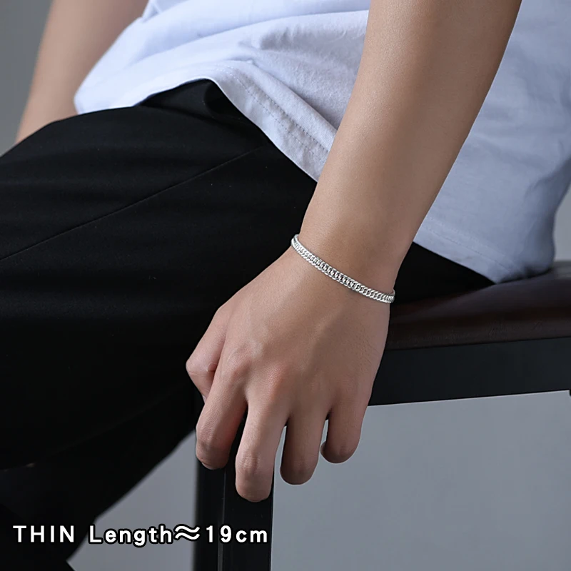 Zabra стерлингового серебра 925 мужские браслет 7 мм широкий высокой польский рок