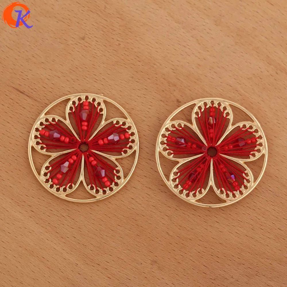 

Cordial Design 30Pcs 36*36MM Jewelry Accessories/DIY Making/Flower Shape/Hand Made/Earring Findings/Crystal Jewelry/Wire Charms