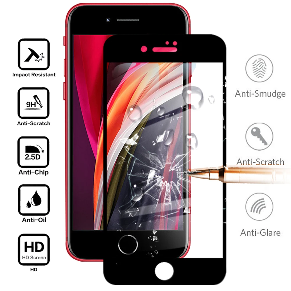 Чехол для Iphone Se 2020 чехол телефона Iphonese 7 8 Plus Se2 2 Se2020 защитный объектива plus 7plus Glas